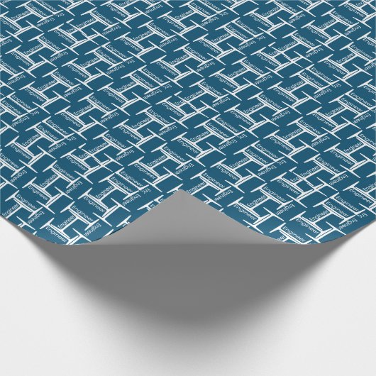 Steel Beam Engineer Pattern Cadeaupapier (Hoek)