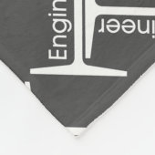 Steel Beam Engineer Pattern Fleece Deken (Hoek)