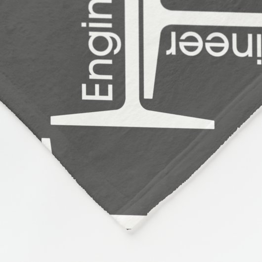 Steel Beam Engineer Pattern Fleece Deken (Hoek)