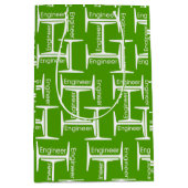 Steel Beam Engineer Pattern Medium Cadeauzakje (Voorkant)