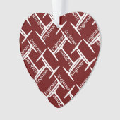 Steel Beam Engineer Pattern Ornament (voorkant)
