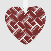Steel Beam Engineer Pattern Ornament (voorkant)