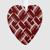 Steel Beam Engineer Pattern Ornament (voorkant)