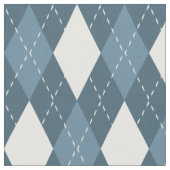 Steel Blue and White Argyle Pattern Stof (Close Up)