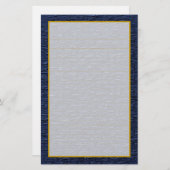 Steel Blue Brick Fine Lined Stationery Briefpapier (Voorkant / Achterkant)