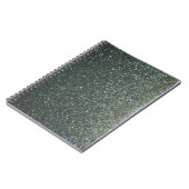 Steel Blue Grey Faux Glitter Notitieboek (Linkerzijde)