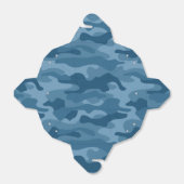 Steel Blue Monocolor Camo Bedankdoosjes (Uitgevouwen)