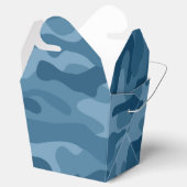 Steel Blue Monocolor Camo Bedankdoosjes (Geopend)