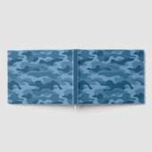 Steel Blue Monocolor Camo Gastenboek (Volledig)