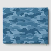 Steel Blue Monocolor Camo Gastenboek (Achterkant)