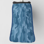 Steel Blue Monocolor Camo Golfheadcover (Draai 90)