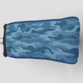 Steel Blue Monocolor Camo Golfheadcover (Voorkant)