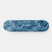 Steel Blue Monocolor Camo Persoonlijk Skateboard (Horizontaal)