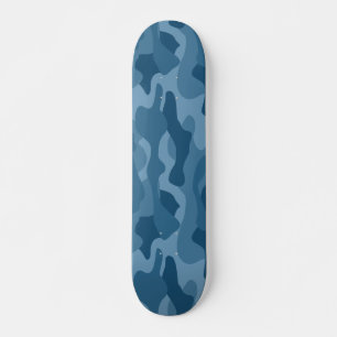 Steel Blue Monocolor Camo Persoonlijk Skateboard