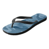Steel Blue Monocolor Camo Teenslippers (Schuin)