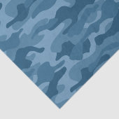 Steel Blue Monocolor Camo Tissuepapier (Detail)