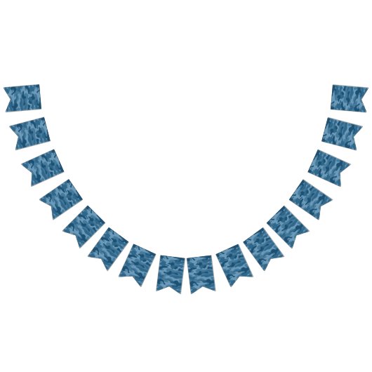 Steel Blue Monocolor Camo Vlaggetjes (Alle)