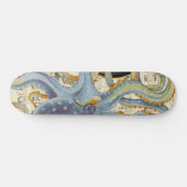 Steel Blue Octopus Music Compass Persoonlijk Skateboard (Horizontaal)