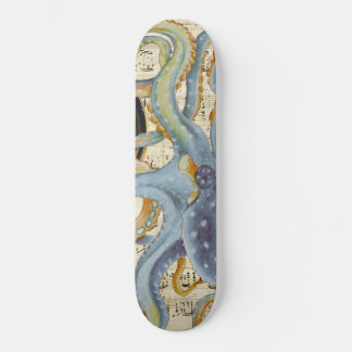 Steel Blue Octopus Music Compass Persoonlijk Skateboard