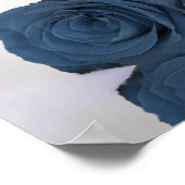 Steel Blue Roos 6 Table Wedding Seating Chart Poster (Hoek)