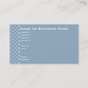 Steel Blue Winter Kaart Visitekaartje