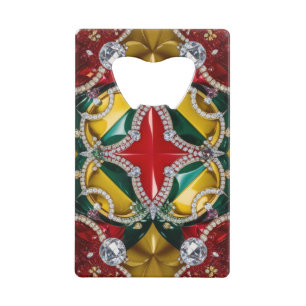 Steel Bottle Opener met Los Angeles Kleuren Creditkaart Flessenopener