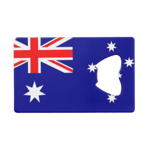Steel Bottle Opener met vlag van Australië Creditkaart Flessenopener