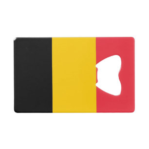 Steel Bottle Opener met vlag van België Creditkaart Flessenopener
