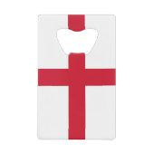 Steel Bottle Opener met vlag van Engeland, VK Creditkaart Flessenopener (Voorkant)