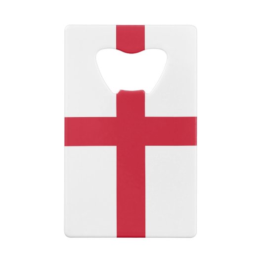 Steel Bottle Opener met vlag van Engeland, VK Creditkaart Flessenopener (Achterkant)