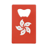 Steel Bottle Opener met vlag van Hongkong Creditkaart Flessenopener (Achterkant)