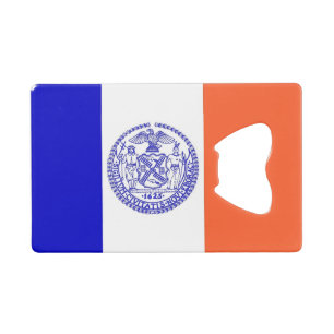 Steel Bottle Opener met vlag van New York City USA Creditkaart Flessenopener