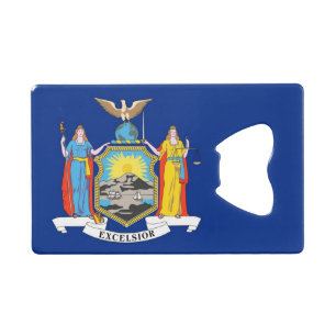Steel Bottle Opener met vlag van New York, Verenig Creditkaart Flessenopener