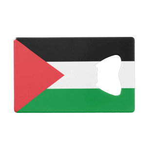 Steel Bottle Opener met vlag van Palestina Creditkaart Flessenopener