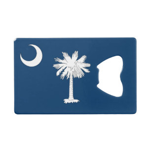 Steel Bottle Opener met vlag van South Carolina Creditkaart Flessenopener