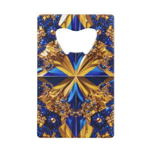 Steel Bottle Opener met Zweden Kleuren Creditkaart Flessenopener