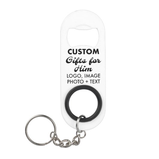 Steel Bottle Opener Sleutelhanger Custom Gifts voo Mini Flessenopener (Voorkant)