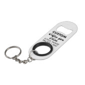 Steel Bottle Opener Sleutelhanger Custom Gifts voo Mini Flessenopener (Voorkant Gekanteld)