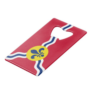 Steel Bottle Opener vlag van St. Louis Creditkaart Flessenopener