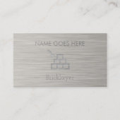 "Steel" Bricklayer Visitekaartjes (Voorkant)