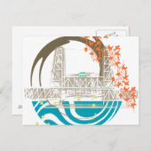 Steel Bridge Portland Briefkaart (Voorkant / Achterkant)