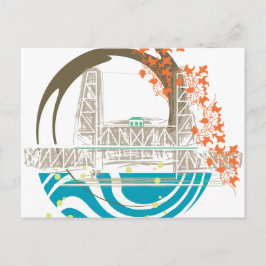 Steel Bridge Portland Briefkaart