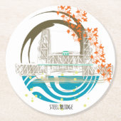 Steel Bridge Portland Onderzetter (Voorkant)
