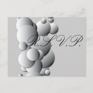 Steel Bubbles RSVP Uitnodiging Briefkaart