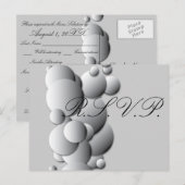 Steel Bubbles RSVP Uitnodiging Briefkaart (Voorkant / Achterkant)