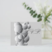 Steel Bubbles RSVP Uitnodiging Briefkaart (Staand voorkant)