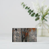 Steel Crow Art Grunge Visitekaartje (Staand voorkant)