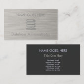 "Steel" Database Administrator-Visitekaartjes Visitekaartje (Voorkant / Achterkant)