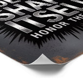 Steel Doesn’t Shape Itself – Blacksmith Quote Poster (Hoek)