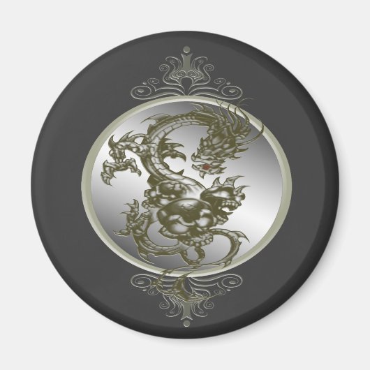 Steel Dragon Magnet (Voorkant)